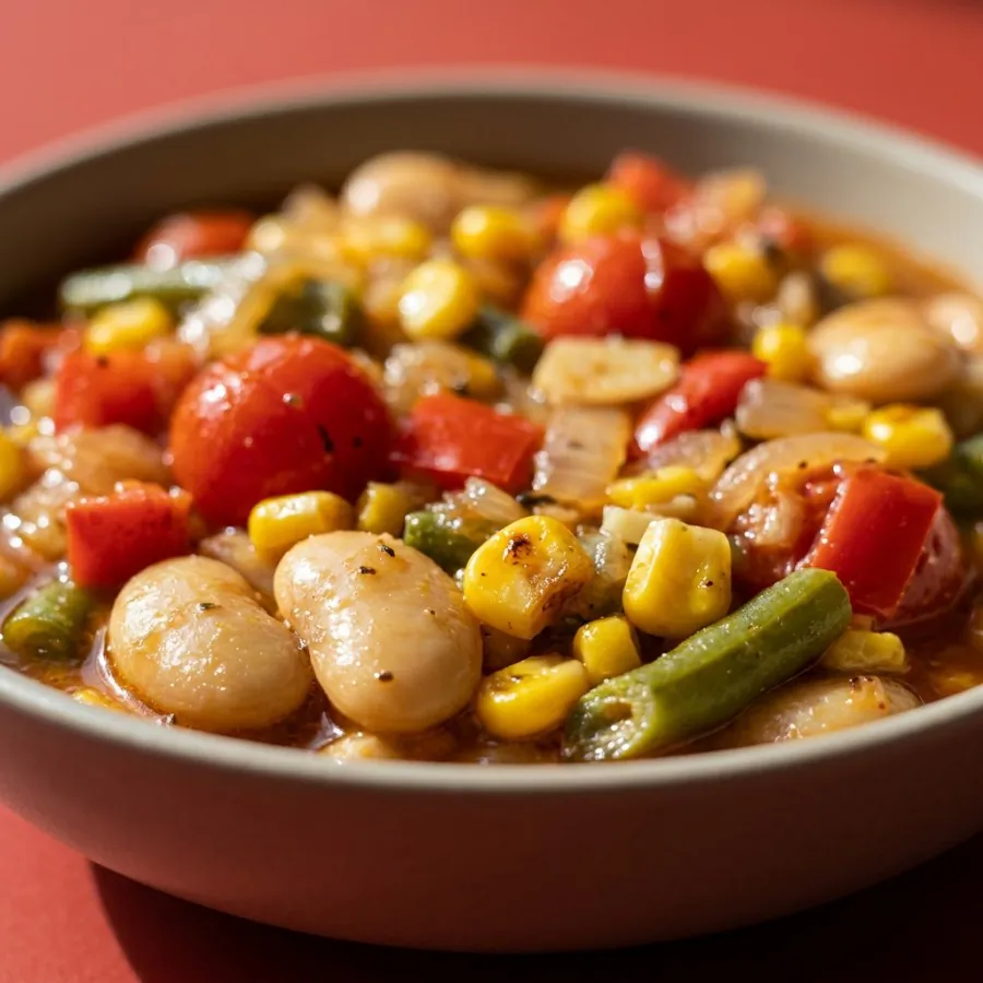 Sweetcorn and butter bean succotash stew, photo 2