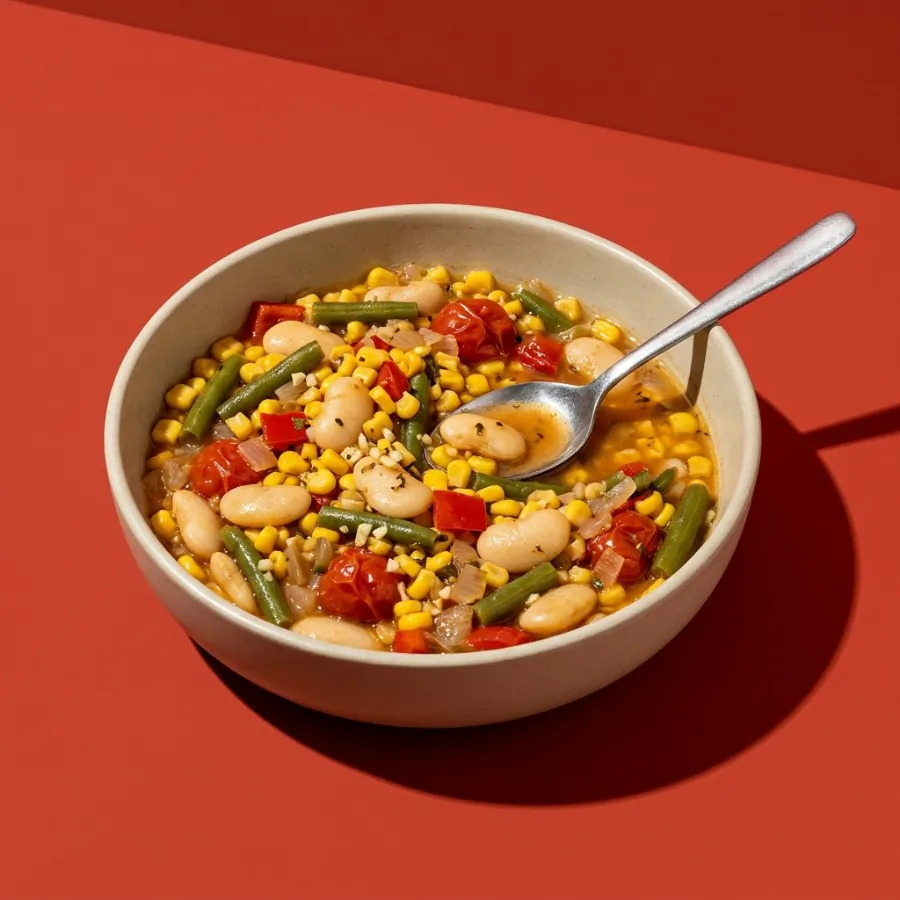 Sweetcorn and butter bean succotash stew, photo 3
