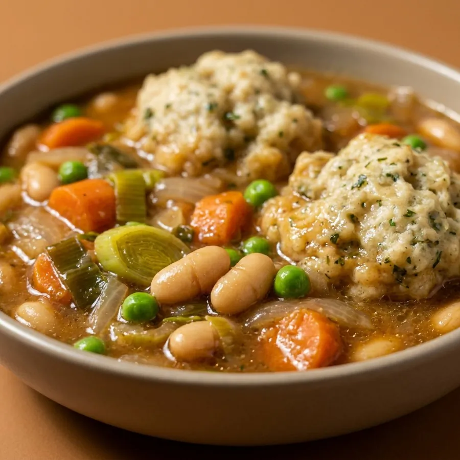 Vegetable stew with herb dumplings, photo 2