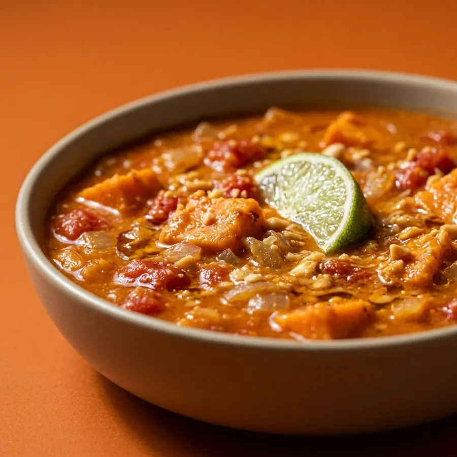 Sweet potato and peanut soup, photo 2