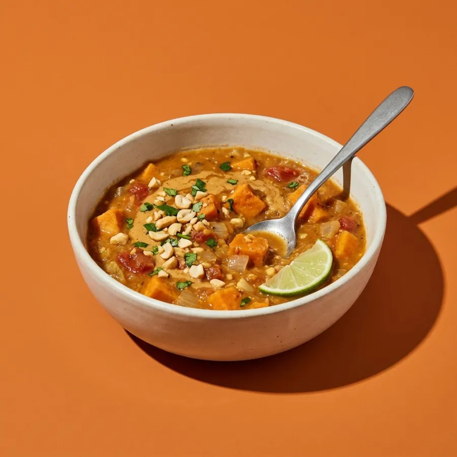 Sweet potato and peanut soup, photo 3