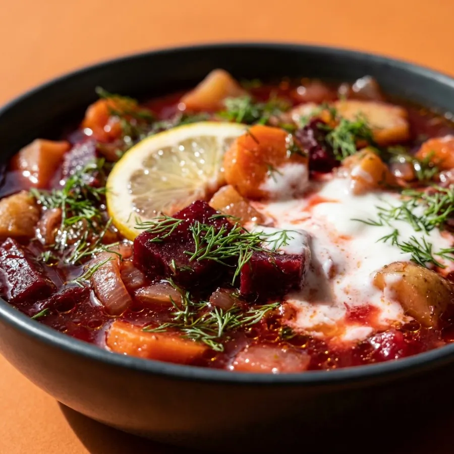 Beetroot and dill soup, photo 2