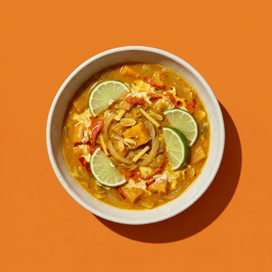 Thai-style squash and lime soup