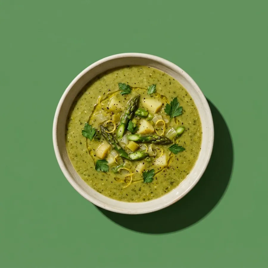 Asparagus and potato soup
