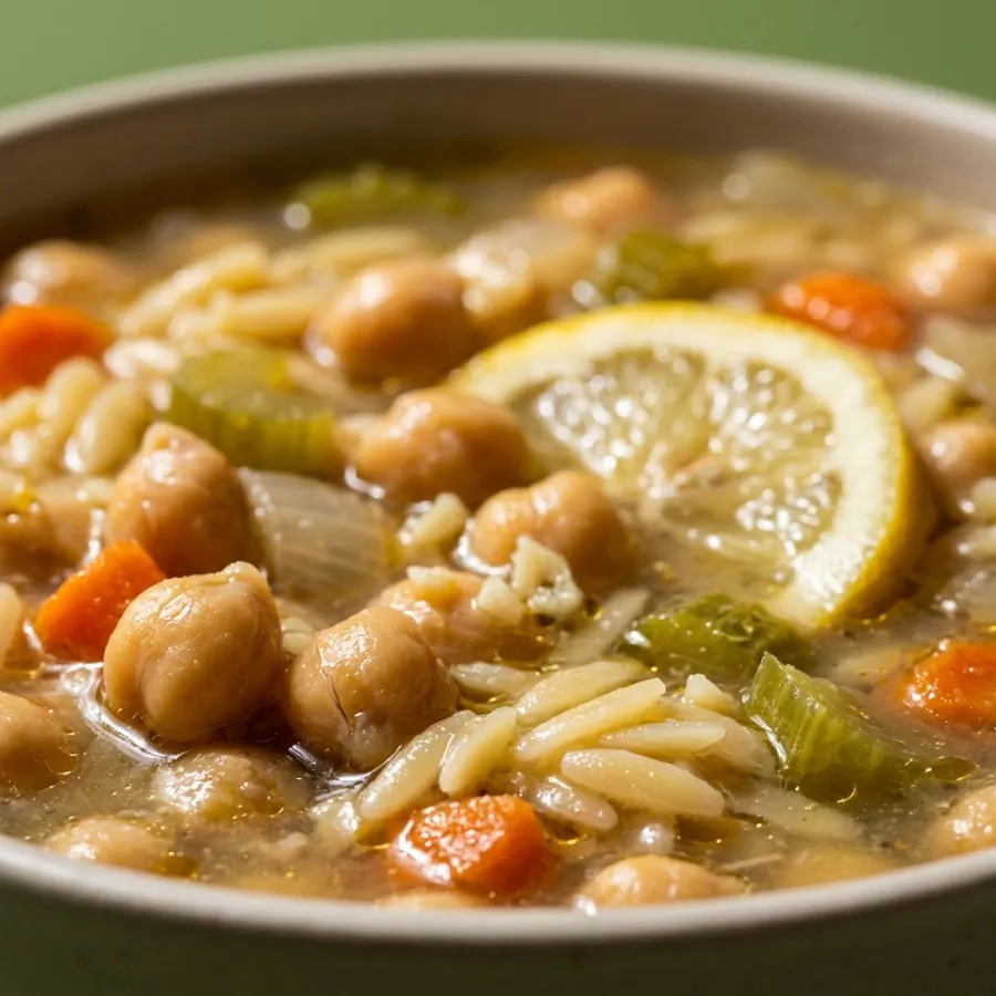 Lemony chickpea and orzo soup, photo 2