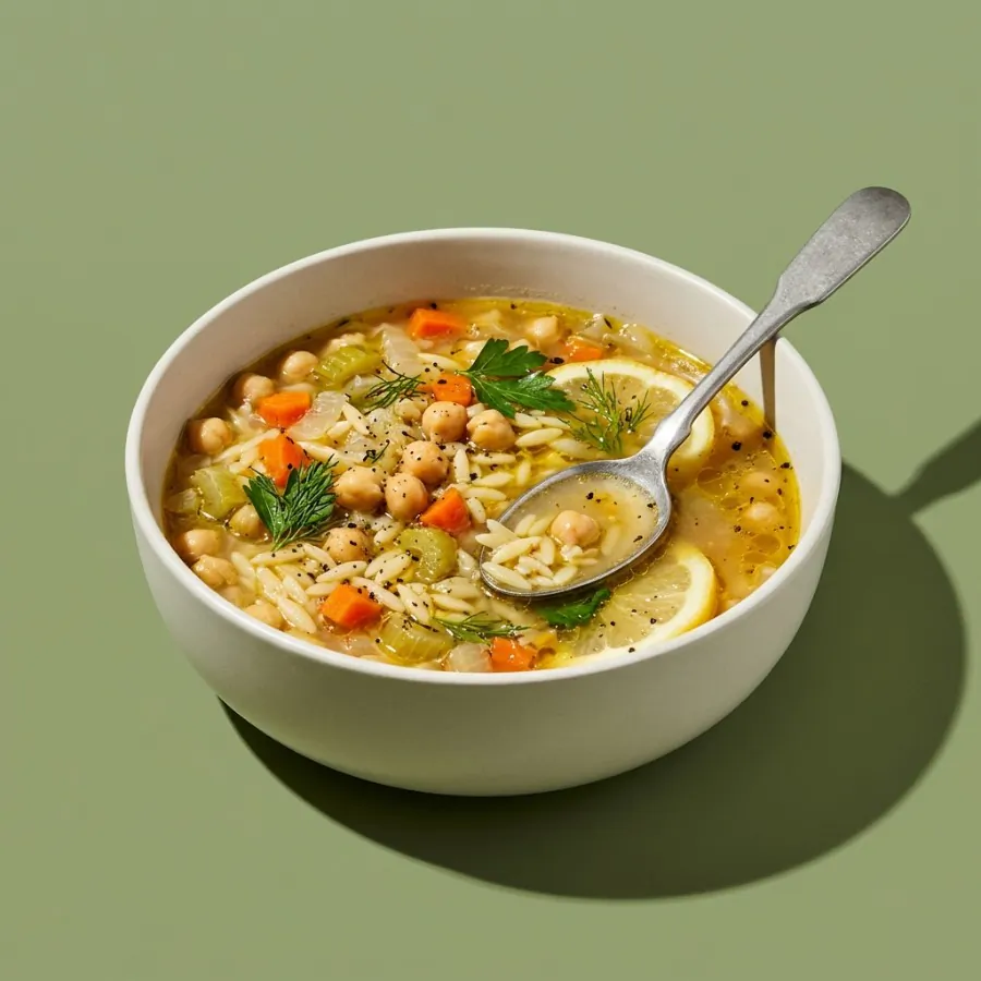 Lemony chickpea and orzo soup, photo 3