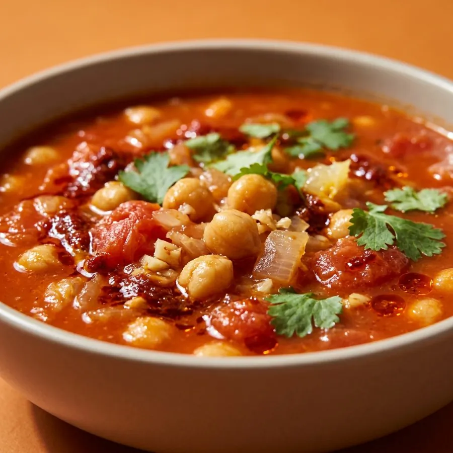 Chickpea, tomato and harissa soup, photo 2