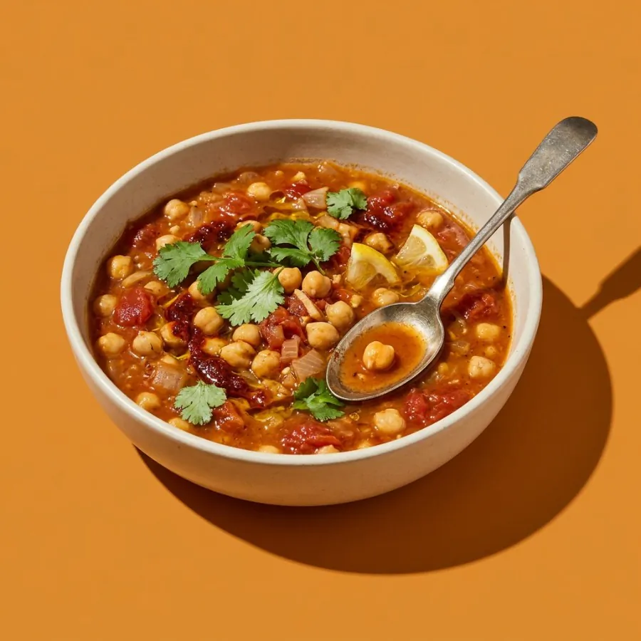 Chickpea, tomato and harissa soup, photo 3