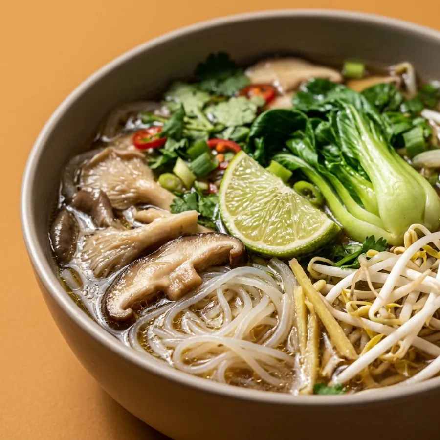 Mushroom pho-style soup, photo 2