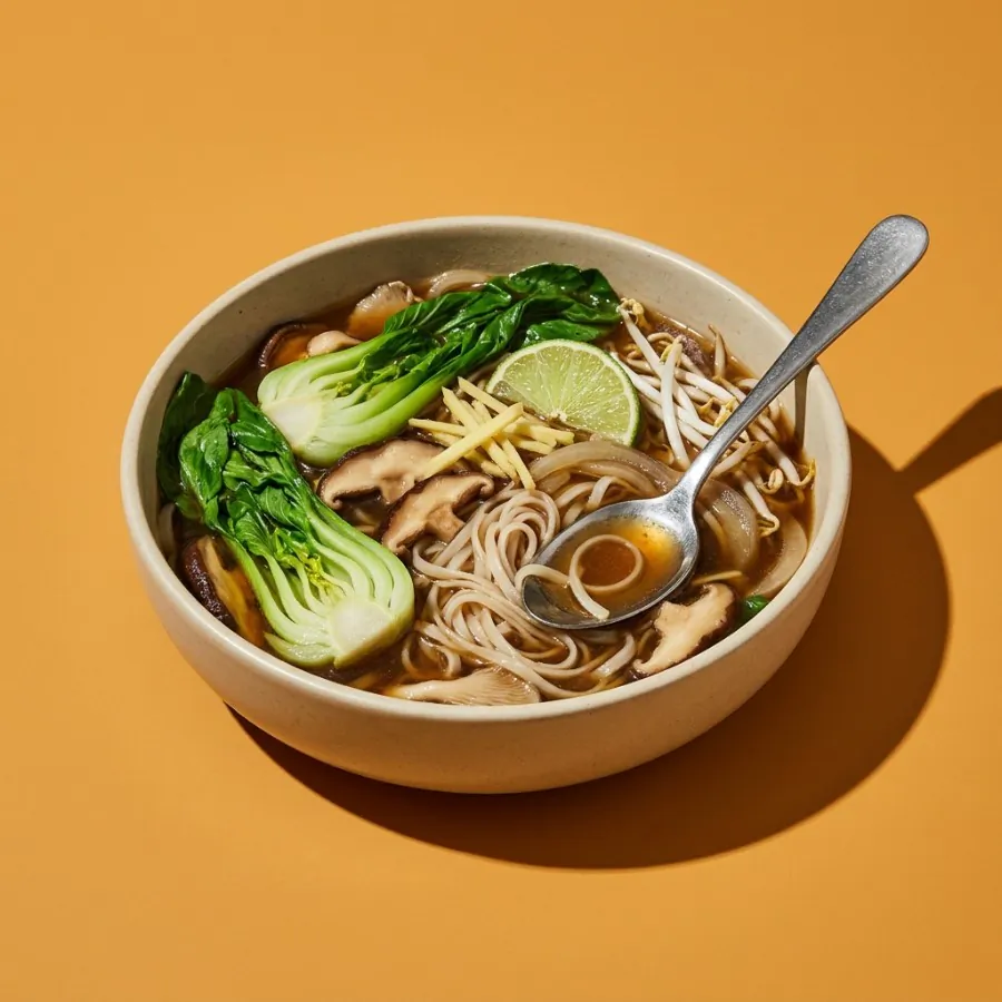 Mushroom pho-style soup, photo 3