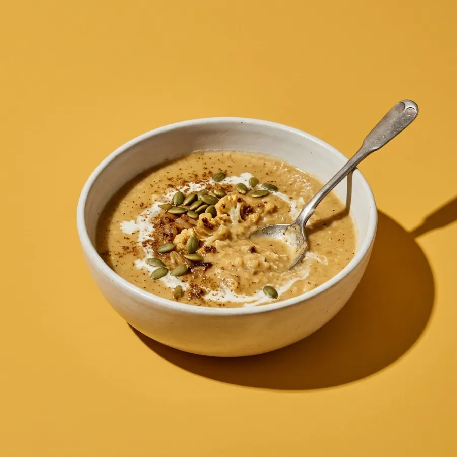 Roast cauliflower soup with cumin, photo 3