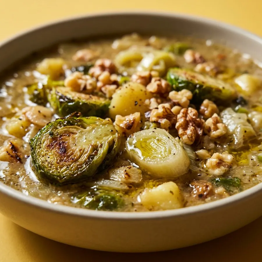 Brussels sprout and leek soup, photo 2