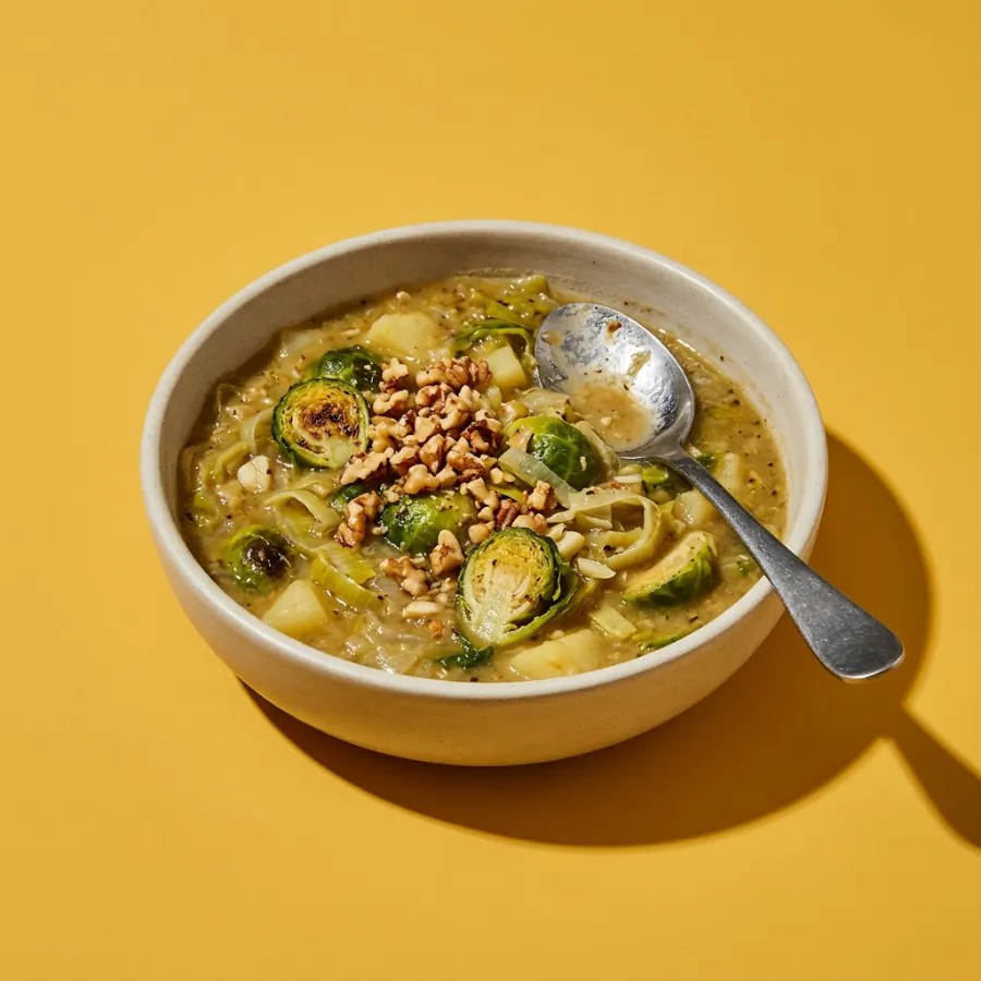 Brussels sprout and leek soup, photo 3