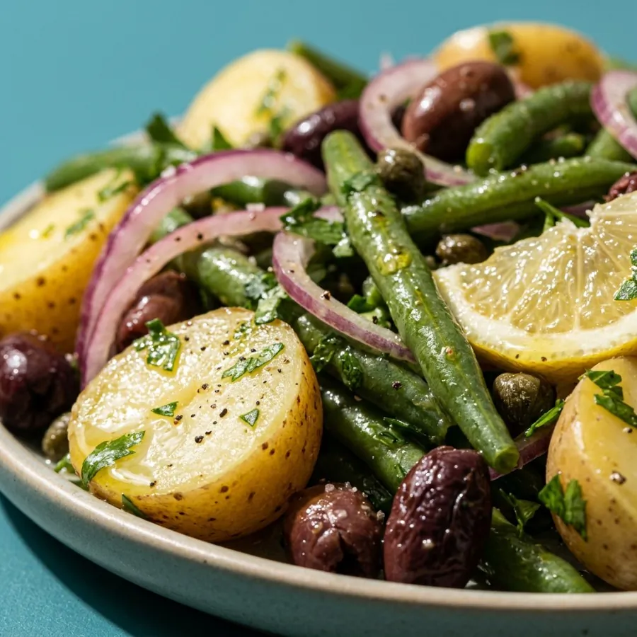 Niçoise-style potato and green bean salad, photo 2