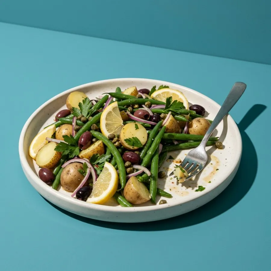 Niçoise-style potato and green bean salad, photo 3