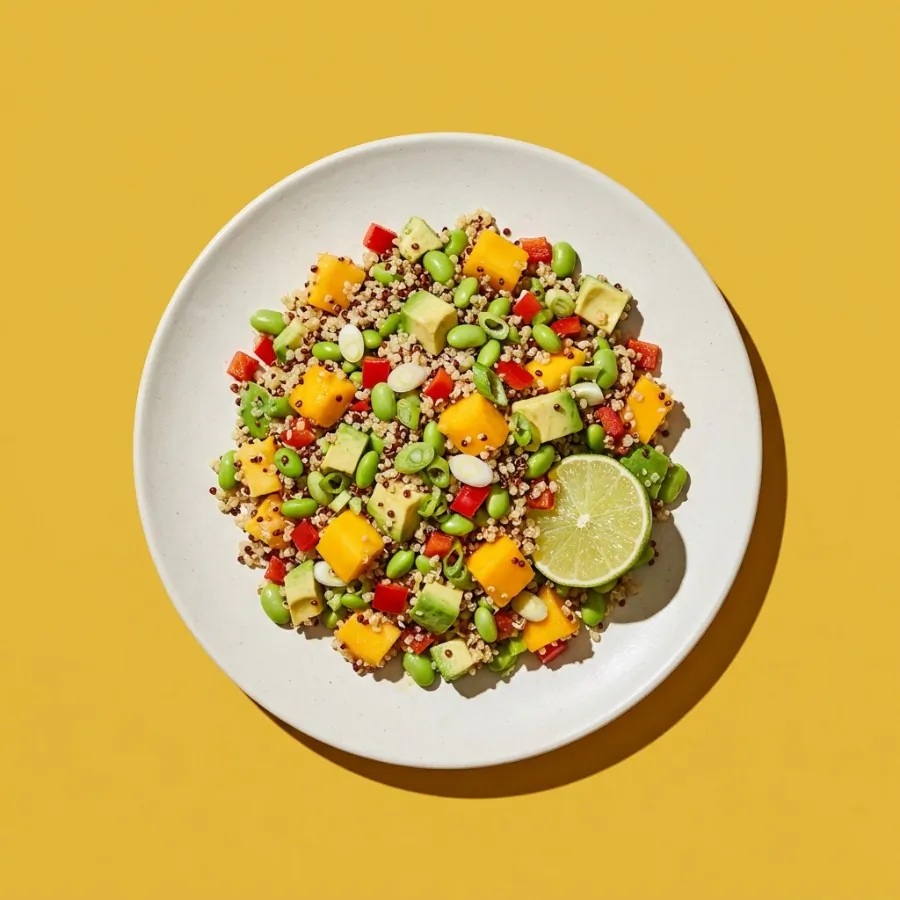 Quinoa, mango and avocado salad