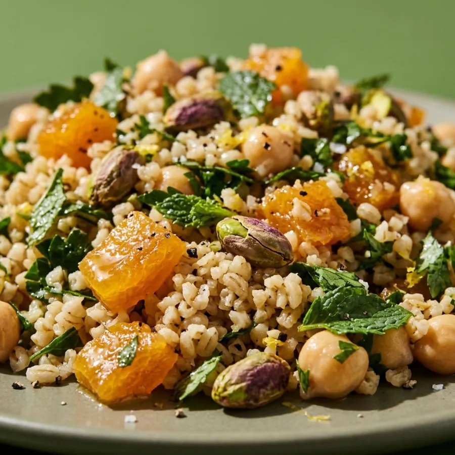 Bulgur, apricot and pistachio salad, photo 2