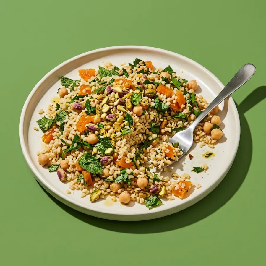 Bulgur, apricot and pistachio salad, photo 3