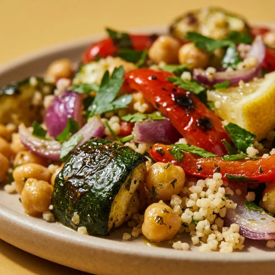 Roast courgette, pepper and couscous salad, photo 2