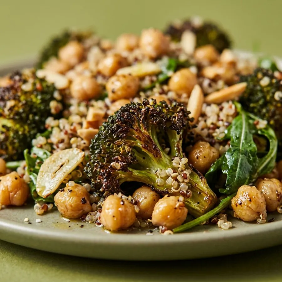 Charred broccoli, chickpea and quinoa salad, photo 2