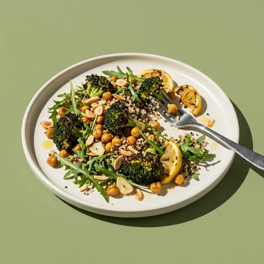 Charred broccoli, chickpea and quinoa salad, photo 3