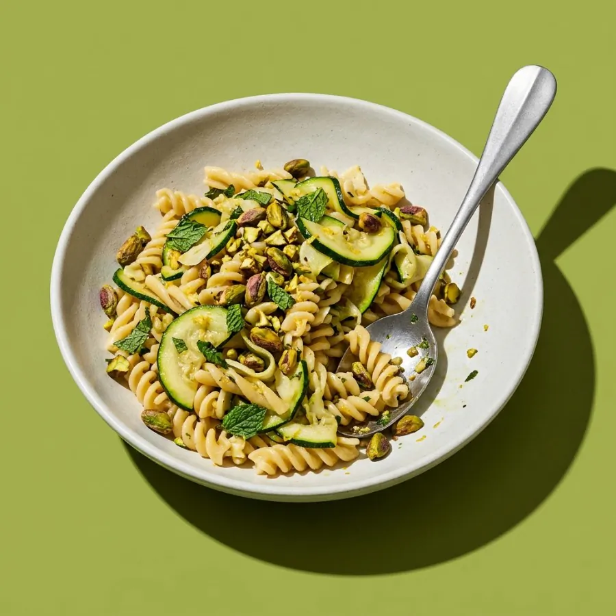 Pasta con zucchine, menta e pistacchi, foto 3