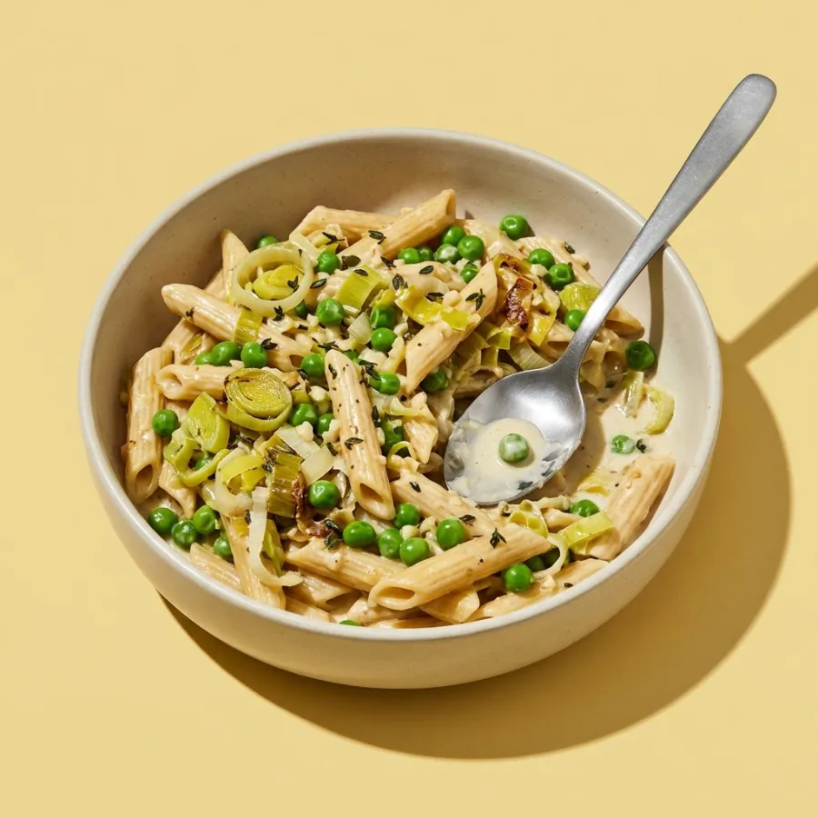 Leek and thyme cream pasta, photo 3