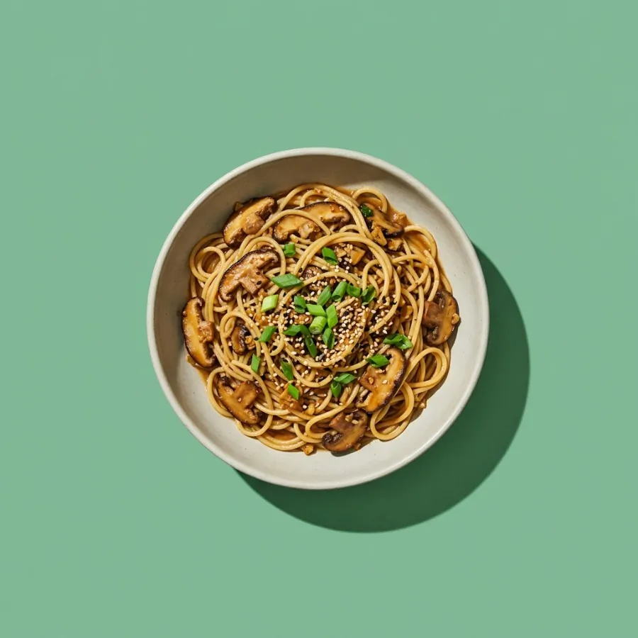 Miso-Champignon-Spaghetti