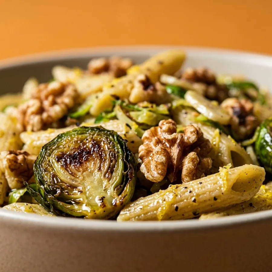 Brussels sprout, walnut and lemon pasta, photo 2