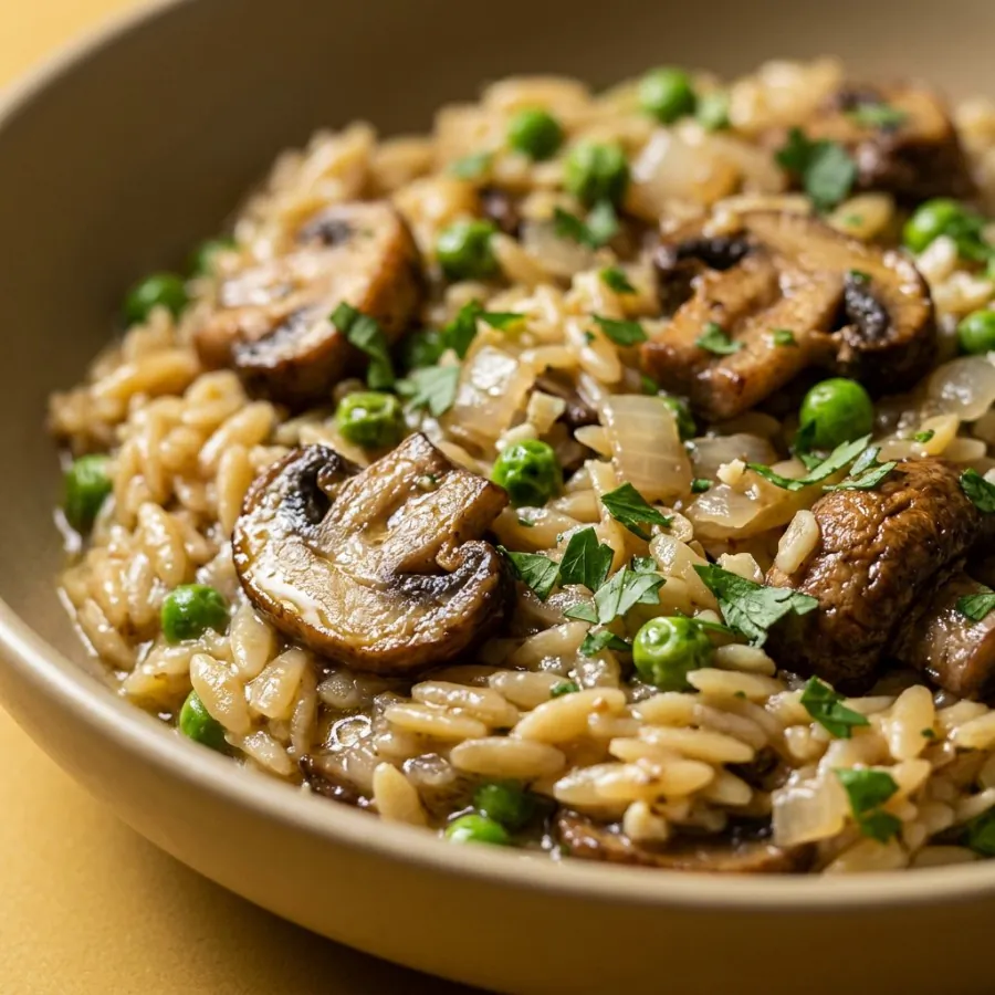 Mushroom orzo risotto, photo 2