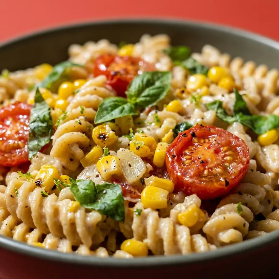 Sweetcorn and basil pasta, photo 2