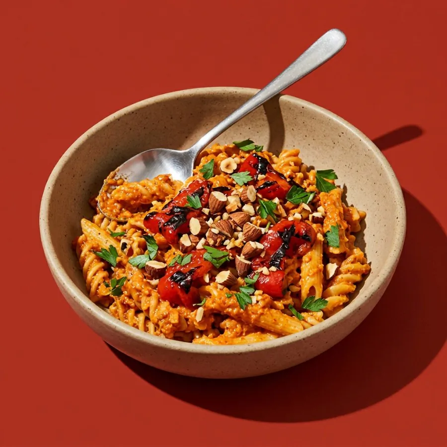 Romesco pasta with roasted peppers, photo 3