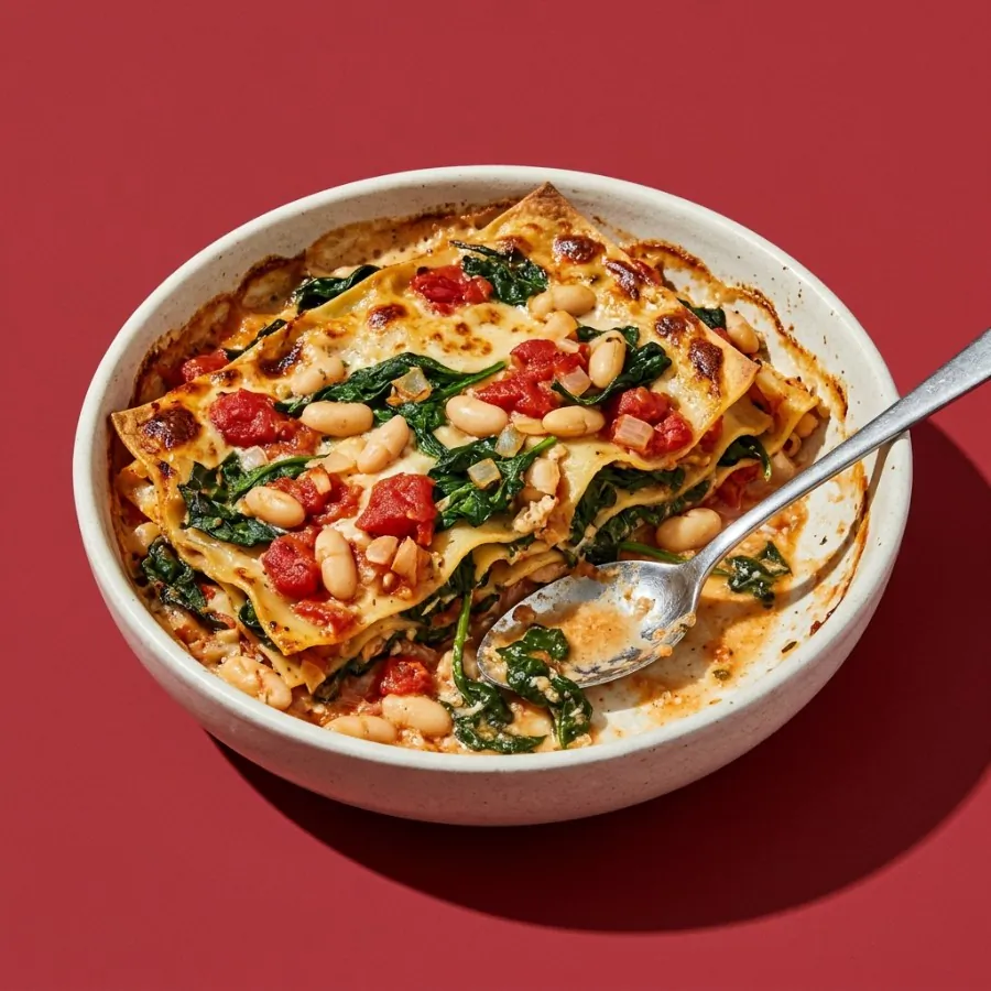 Spinach and white bean lasagne, photo 3