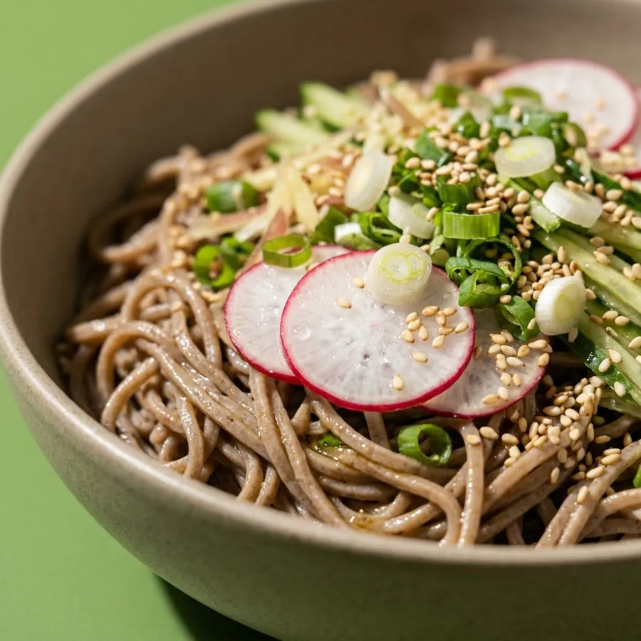 Soba frio com rabanete e cebolinha, foto 2