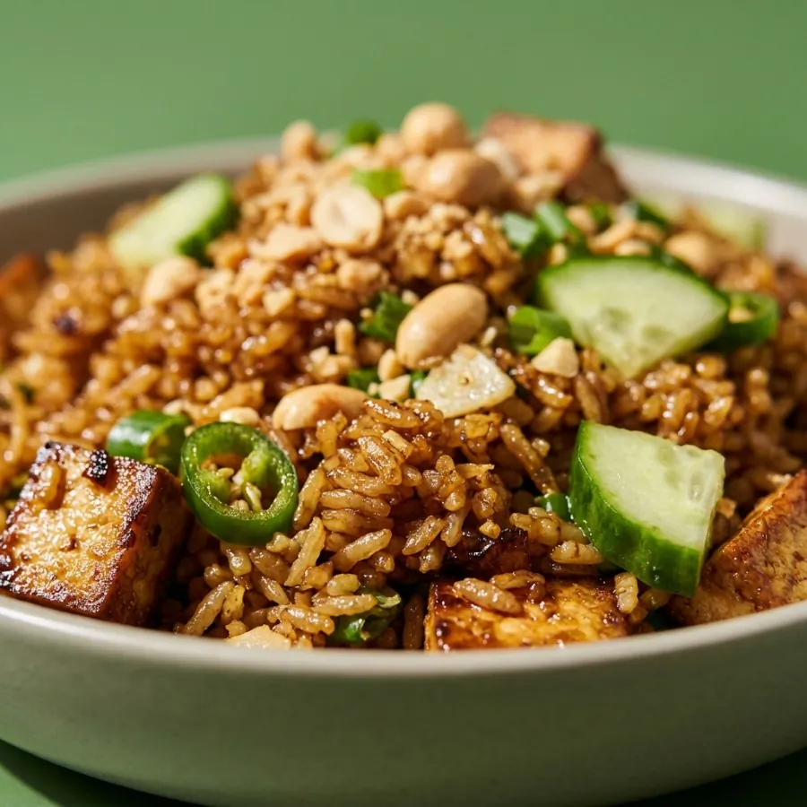Nasi goreng-style rice with cucumber, photo 2