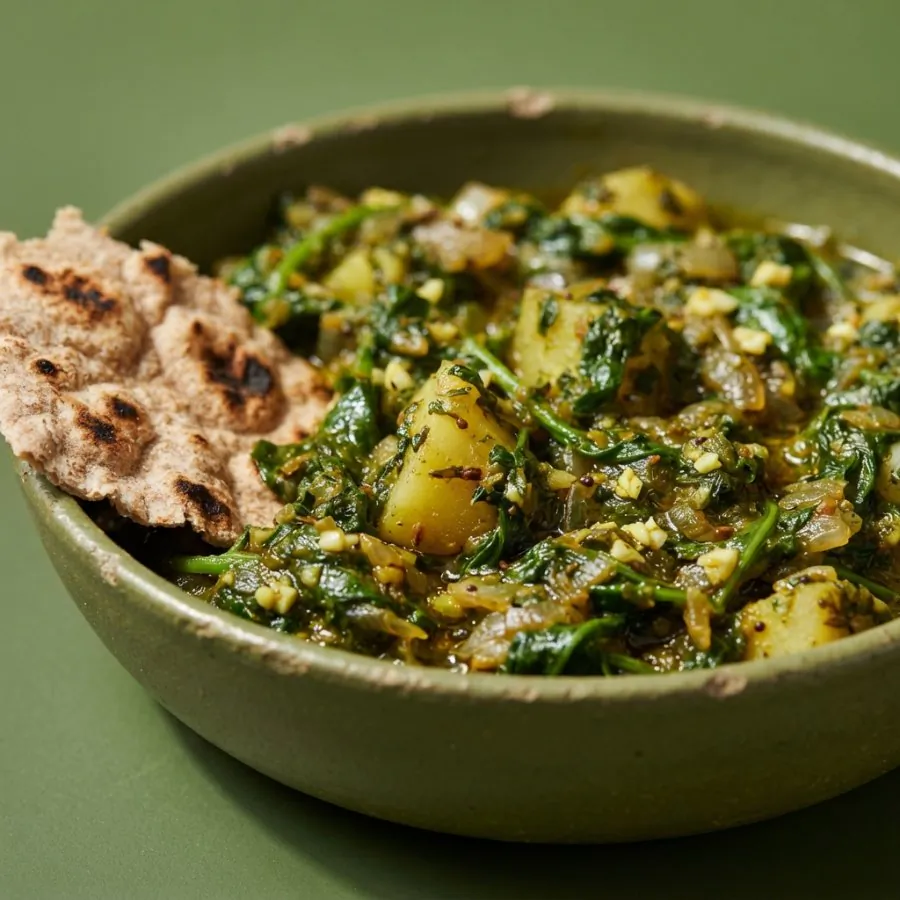 Spinach and potato saag, photo 2