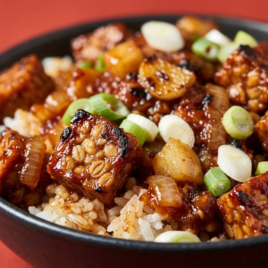 Tempeh bulgogi-style stir-fry with rice, photo 2