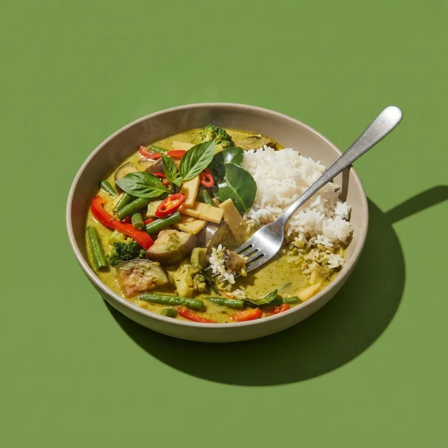Thai green vegetable curry, photo 3