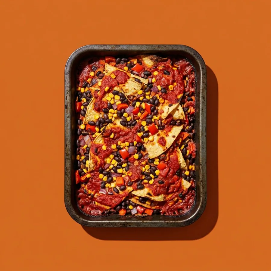 Black bean enchilada bake