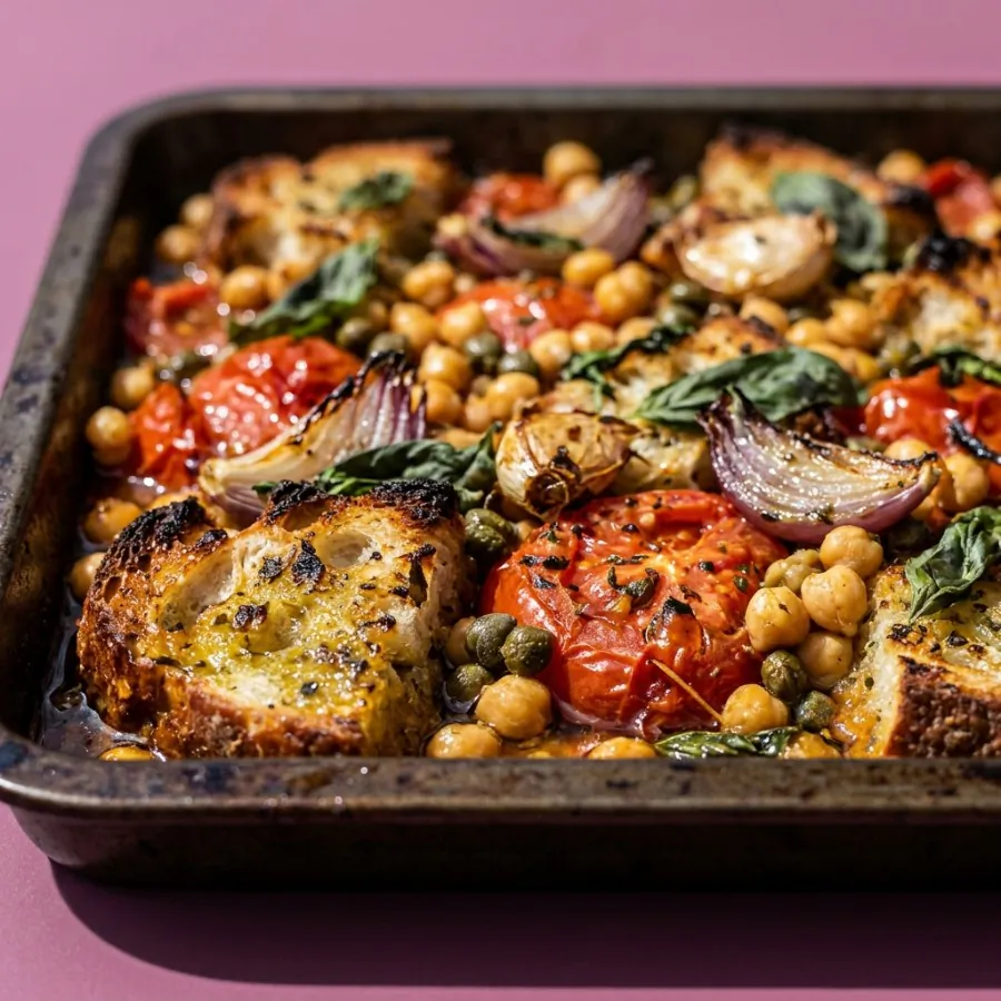 Roast tomato and sourdough bake with chickpeas, photo 2