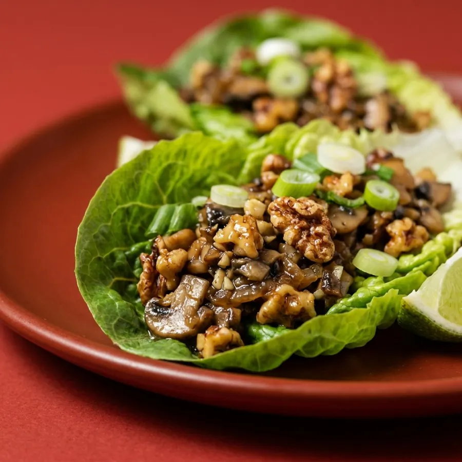 Mushroom and walnut lettuce cups, photo 2
