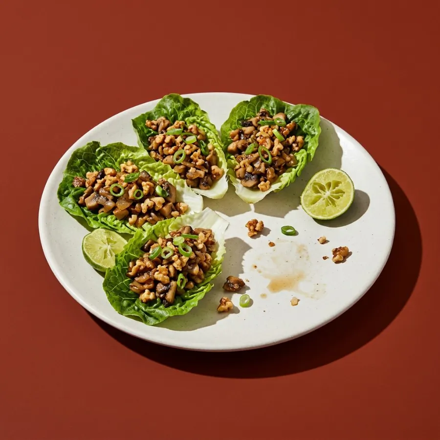 Mushroom and walnut lettuce cups, photo 3