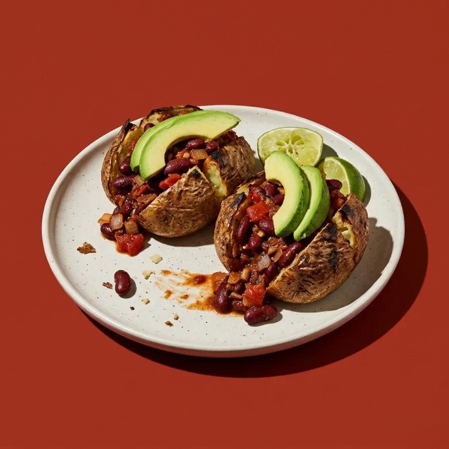 Chilli bean jacket potatoes with avocado, photo 3