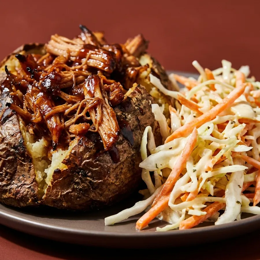 BBQ jackfruit jacket potatoes with crunchy slaw, photo 2