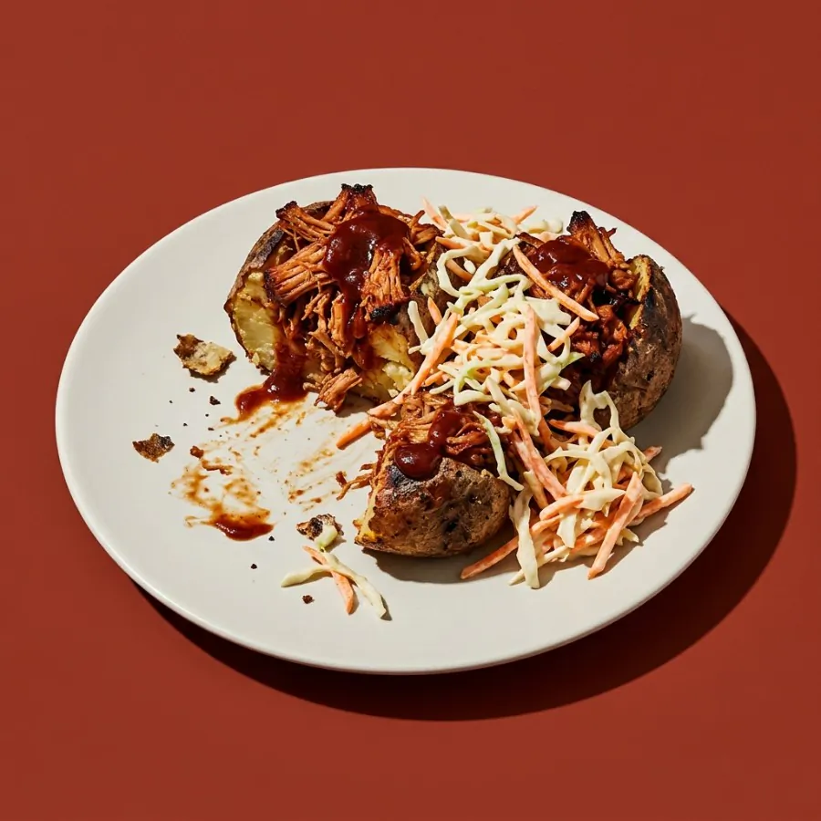 BBQ jackfruit jacket potatoes with crunchy slaw, photo 3