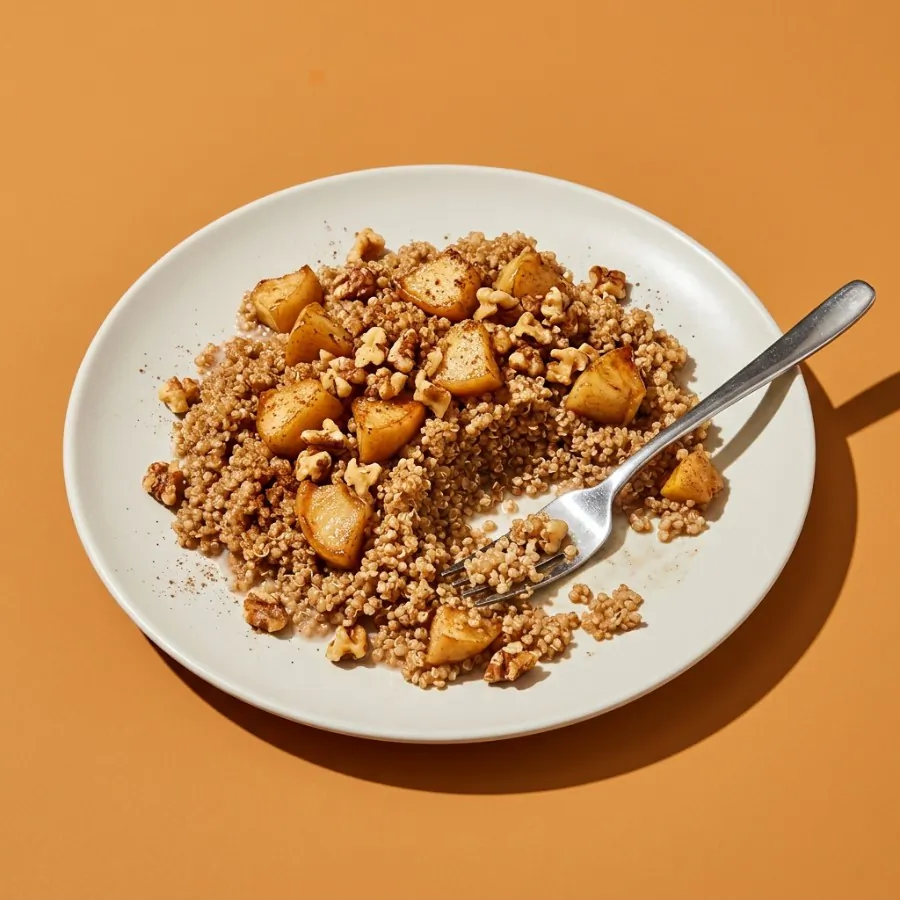 Cinnamon quinoa with baked apples and walnuts, photo 3