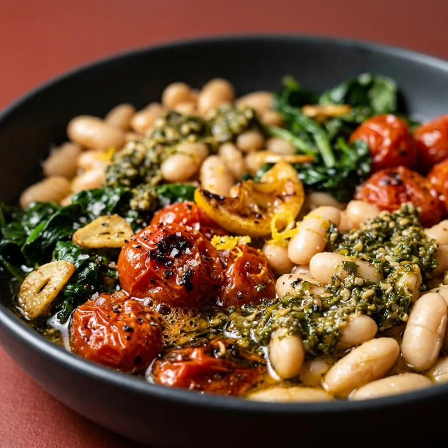 Roast tomato and white bean breakfast bowls, photo 2