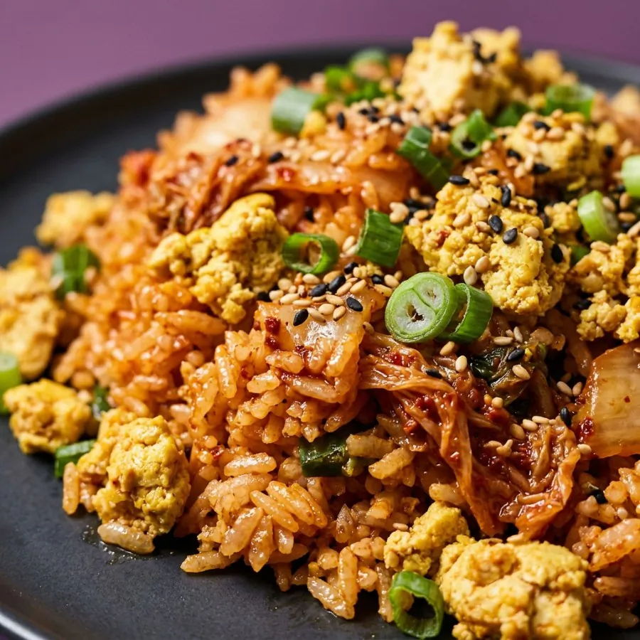 Kimchi fried rice with tofu scramble, photo 2