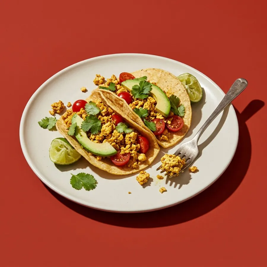 Scrambled tofu breakfast tacos, photo 3