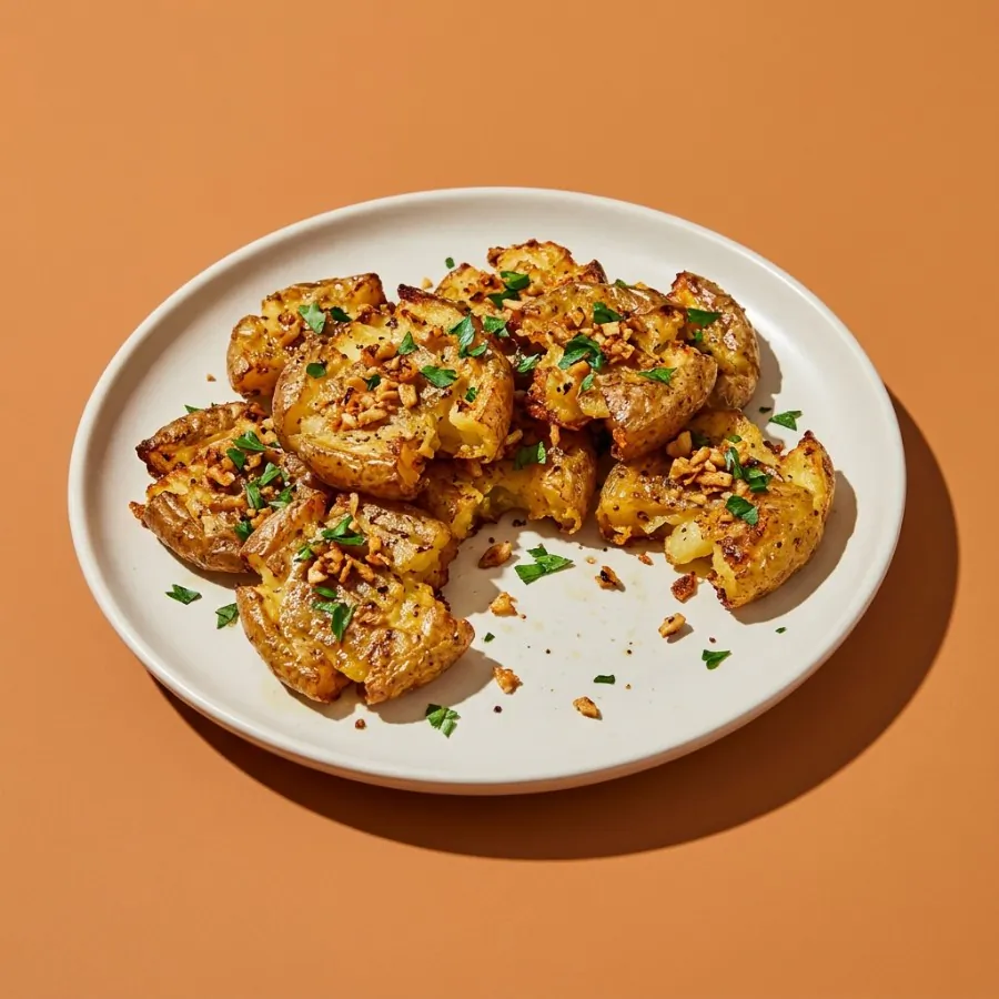 Crispy garlic smashed potatoes, photo 3
